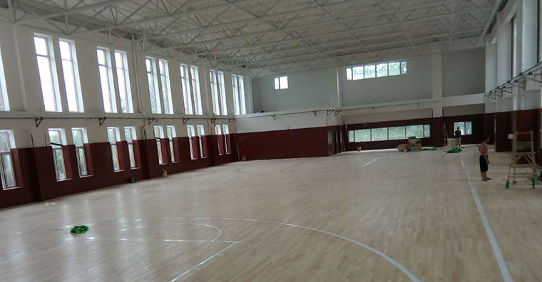 濱州南海小學(xué)籃球館項目安裝流程